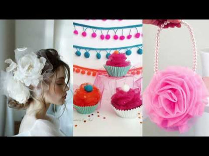 Premium Glitter Curves Tulle Fabric Bolt of 54" X 25 Yards