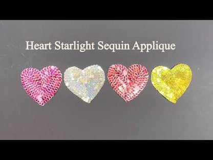 Heart Starlight Sequin Applique/Patch - SM887FSM